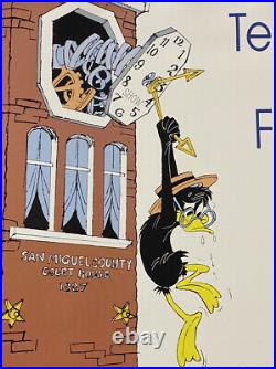 13th Telluride Film Festival 1986 Chuck Jones SIGNED Daffy Duck