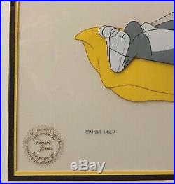 1964 MGM Tom and Jerry Animation Cel Signed Chuck Jones Edition No. JC-5656