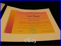1965 Chuck Jones Signed Production Animation Cell Dot and the Line Oscar Winner