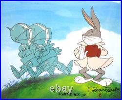 1978 SIGNED CHUCK JONES BUGS BUNNY Warner Brothers PRODUCTION drawing CEL boxing