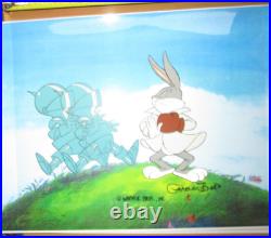 1978 SIGNED CHUCK JONES BUGS BUNNY Warner Brothers PRODUCTION drawing CEL boxing