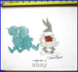 1978 SIGNED CHUCK JONES BUGS BUNNY Warner Brothers PRODUCTION drawing CEL boxing