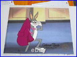 1979 BUGS BUNNY SIGNED CHUCK JONES LOONEY TUNES Warner Brothers PRODUCTION CEL 1979 BUGS BUNNY SIGNED CHUCK JONES LOONEY TUNES Warner Brothers PRODUCTION CEL