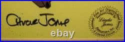 1982 Chuck Jones Coyote Painter Framed Cel Artwork Hand signed 133/200