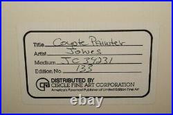 1982 Chuck Jones Coyote Painter Framed Cel Artwork Hand signed 133/200