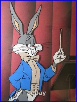 1983 BUGS BUNNY CONDUCTOR CEL # 82 of 200 Signed by CHUCK JONES Framed # 3296
