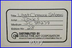 1986 Chuck Jones Last Chance Saloon Framed Cel Artwork Hand signed 28/200