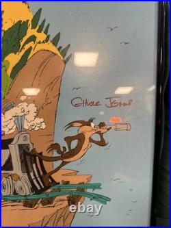 1987 Telluride Film Festival Poster Chuck Jones Signed Wile E Coyote Road Runner
