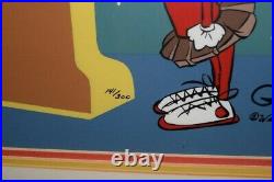 1988 Chuck Jones Bugs and Marvel II Framed Cel Artwork Hand signed 141/300