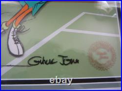 1988 Warner Bros. Animation Cel Daffy Duck Tennis Signed by Chuck Jones 117/300