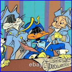 1990 Chuck Jones Ducklaration of Independence Cel #'d Hand Signed & Painted