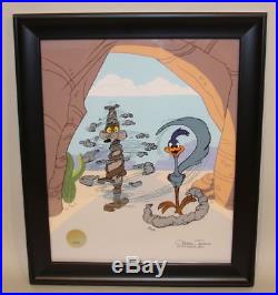 1993 Signed Chuck Jones Sericel Turnabout Is Fair Play Roadrunner Wile E. Coyote