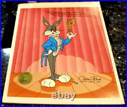 1993 WB HAND PAINTED ANIMATION CEL LTD/SIGNED BUGS BUNNY PEWLITZER PRIZE WithCOA