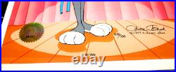 1993 WB HAND PAINTED ANIMATION CEL LTD/SIGNED BUGS BUNNY PEWLITZER PRIZE WithCOA