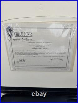 1993 What's Opera Doc IV Chuck Jones Cel Signed Limited Edition Art Read