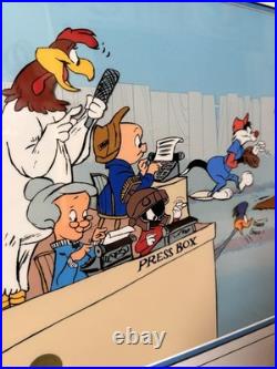 1994 Chuck Jones Signed Sandlot Looney Tunes Cel Framed COA #104/500
