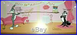 2 Animation Cel 1 Background Limited Edition Signed Chuck Jones Pepe Bugs Bunny