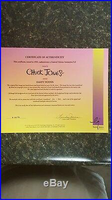 3 Rare Limited Edition Chuck Jones Warner Brothers Animation Cels Signed, COA's