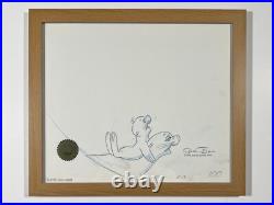 3 Signed Chuck Jones ORIGINAL Acme Drawing Cel THE WHITE SEAL (1975) COA Kipling