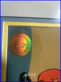 ACME Rocket Wile Coyote & RR Limited ed. Hand painted signed cel by Chuck Jones