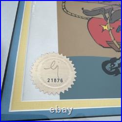 ACME Rocket Wile Coyote & RR Limited ed. Hand painted signed cel by Chuck Jones