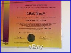 ANOTHER FROGGY EVENING Two Hand Signed Original Production Cels / Chuck Jones