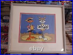 APPLAUSE Bugs Bunny Daffy Duck Cell Signed by Chuck Jones CFA Included Framed