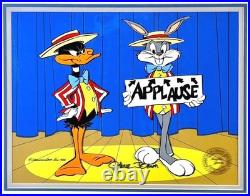 APPLAUSE Bugs Bunny Daffy Duck Chuck Jones Signed Cel Limited Edition Art Cell