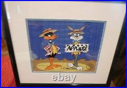 APPLAUSE Hand Signed Chuck Jones Ltd. Ed cel Looney Tunes Bugs Bunny & Daffy