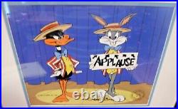 APPLAUSE Hand Signed Chuck Jones Ltd. Ed cel Looney Tunes Bugs Bunny & Daffy