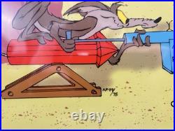 Acme Road Runner Spray Chuck Jones Signed AP 47 of 75 Cel Wile E. Coyote