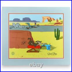 Acme Road Runner Spray Chuck Jones Signed Cel Wile E. Coyote Looney Tunes Art