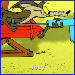 Acme Road Runner Spray Chuck Jones Signed Cel Wile E. Coyote Looney Tunes Art