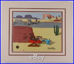 Acme Road Runner Spray Hand Signed by Chuck Jones Sericel by Looney Tunes 1994