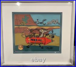 Acme Rocket Wile Coyote Road Runner Chuck Jones Limited Edition Cel