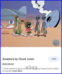 Amateurs MARTIANS Chuck Jones Signed Cel Marvin Martian Limited Edition Art Cell