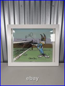 Authentic Bugs Bunny Tennis Chuck Jones Signed Cel 99/300 Looney Tunes WB 1988
