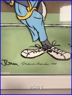 Authentic Bugs Bunny Tennis Chuck Jones Signed Cel 99/300 Looney Tunes WB 1988