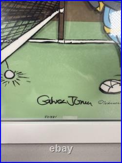 Authentic Bugs Bunny Tennis Chuck Jones Signed Cel 99/300 Looney Tunes WB 1988