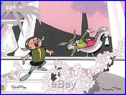 BE MY WUV Chuck Jones & Maurice Noble Hand Signed'Whats Opera Doc' Cel