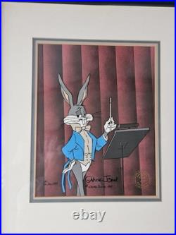 BUGS BUNNY CONDUCTOR CEL 1983 Limited Edition Signed by CHUCK JONES #138/200