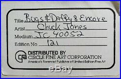 BUGS BUNNY + DAFFY DUCK Encore SIGNED CHUCK JONES Warner Brothers Lmtd. Edition