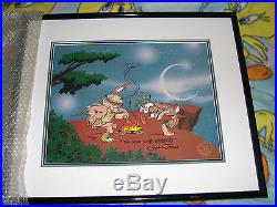 BUGS BUNNY DANCES WITH WABBITS FRAMED SIGNED CHUCK JONES WB cel LOONEY TUNES