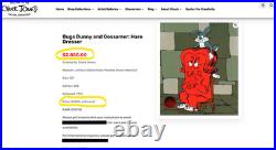 BUGS BUNNY GOSSAMER Chuck Jones Signed Cel Limited Edition Art Cell Haredresser