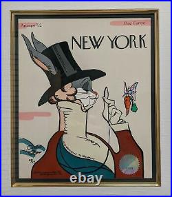 BUGS BUNNY NEW YORK Chuck Jones SIGNED Limited Edition /117 Sericel FRAMED