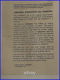 BUGS BUNNY Production Cel Signed By CHUCK JONES Looney Tunes 1978