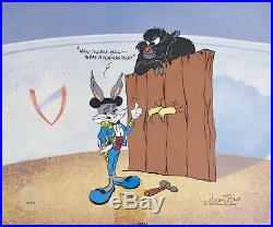 BULLY FOR BUGS BUNNY Hand Signed by Chuck Jones Limited Edition Animation Cel