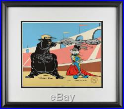 BULLY FOR BUGS SIGNED CHUCK JONES Warner Brothers Limited Edition Cel FRAMED