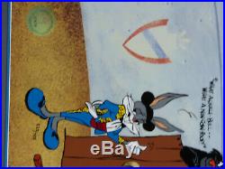 Bug Bunny Gully Bull Signed Chuck Jones Cel Warner Bros Limited Edition COA