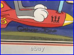 Bugs And Marvin Duck Dodgers Limited Edition Of 200 Animation Cel Very Rare 1984